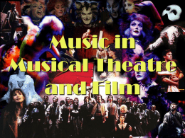Music in Musicals and Film