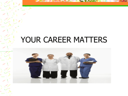Your Career Matters - Youth Information Centers