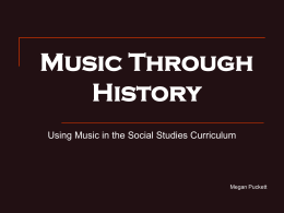 Music through History Powerpoint