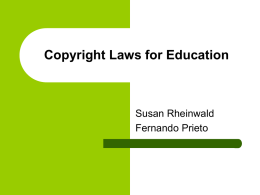 Copyright Laws for Education