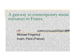 A gateway to contemporary music resources in France