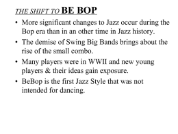 the shift to be bop