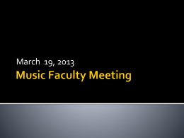 Faculty meeting - University of Louisville Public
