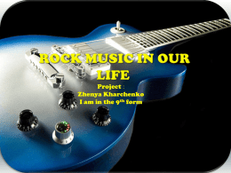 Rock Music in our life