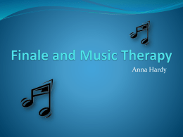 Finale and Music Therapy