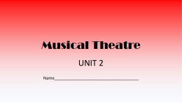 Musical Theatre - Boone County Schools