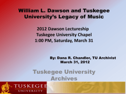 Tuskegee University Archives Repository