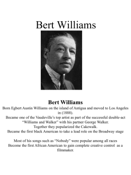 PowerPoint Presentation - Bert Williams
