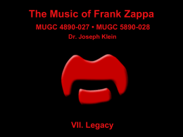 Zappa`s Legacy