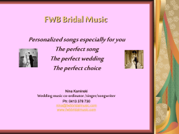 FWB Bridal Music