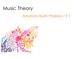 Music Theory - Amanda Dyah Pitaloka`s Digital Portfolio