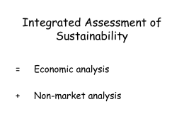 Integrated Assessment of Sustainability