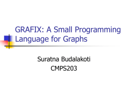 GRAFIX: A Small Programming Language for Graphs
