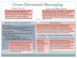 Cross-Document Messaging