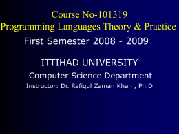Handout-2_PLTP - Dr. Rafiqul Zaman Khan