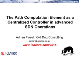 Net-Centric 2016 - Old Dog Consulting