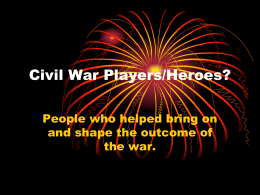 Civil War Players PPt. 2016