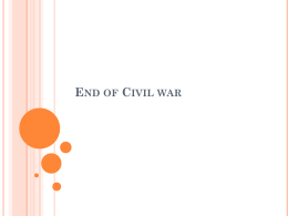 End of the Civil War ppt
