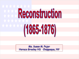 Reconstruction - North Penn School District