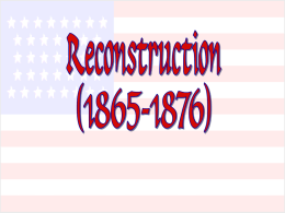 Reconstruction - White Plains Public Schools