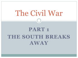 The Road to Civil War