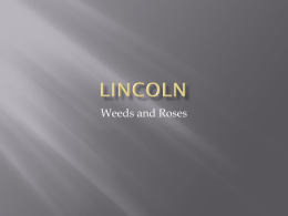 Lincoln Weeds and Roses
