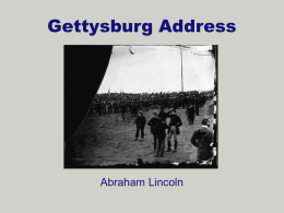 Abraham Lincoln, The Gettysburg Address (1863)