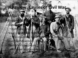 Review: Causes of Civil War