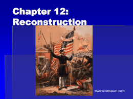 Ch 12 Reconstruction ppt