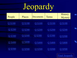 Jeopardy - Henrico