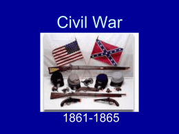 Civil War - Cherokee County Schools
