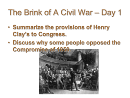 The Brink of A Civil War – Day 1