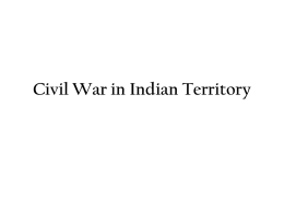 Civil War in Indian Territory