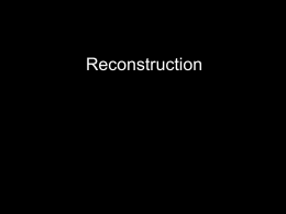 Reconstruction and The New South