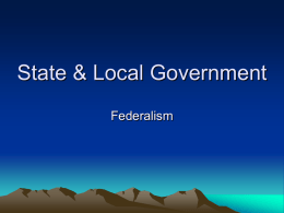 S&L: Federalism