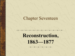 17.1 The Politics of Reconstruction
