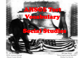 AHSGE Test Vocabulary Social Studies
