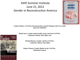 11 Gender in Post-Civil War America, Dr. Paul Rosier