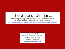 The State of Delmarva - Montclair State University