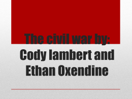 The civil war by Cody Ethanx