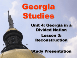 PowerPoint Notes – Unit 4 Lesson 3 – Reconstruction