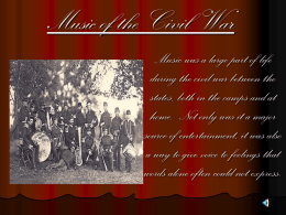 Music of the Civil War - CivilWarBattlefieldsAndBeyond