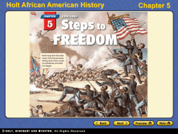 Holt African American History Chapter 5