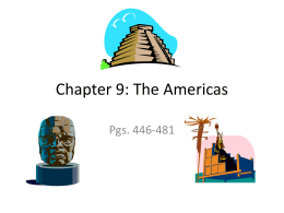 Chapter 9: The Americas