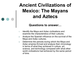 Ancient Civilizations of Mexico