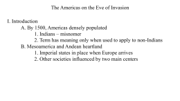 America on Eve of Invasion
