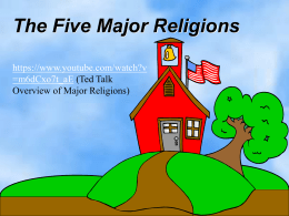 CH 4 Religions Overview