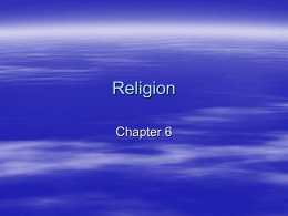 Ch. 6: Religion