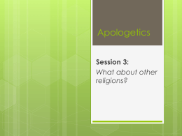 Apologetics - St Peter`s Maghull