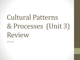Unit 8 - Culture Review